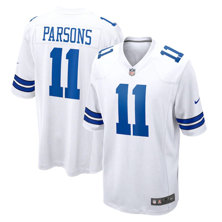 Men Dallas Cowboys #11 Micah Parsons Nike White Game NFL Jersey->chicago bears->NFL Jersey